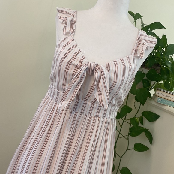 NWT Striped Knotted Mini Dress - Picture 8 of 10